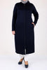 Women's Oversize Navy Blue Begonia Coat