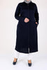 Women's Oversize Navy Blue Begonia Coat