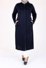 Women's Oversize Navy Blue Begonia Coat