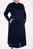 Women's Oversize Navy Blue Begonia Coat