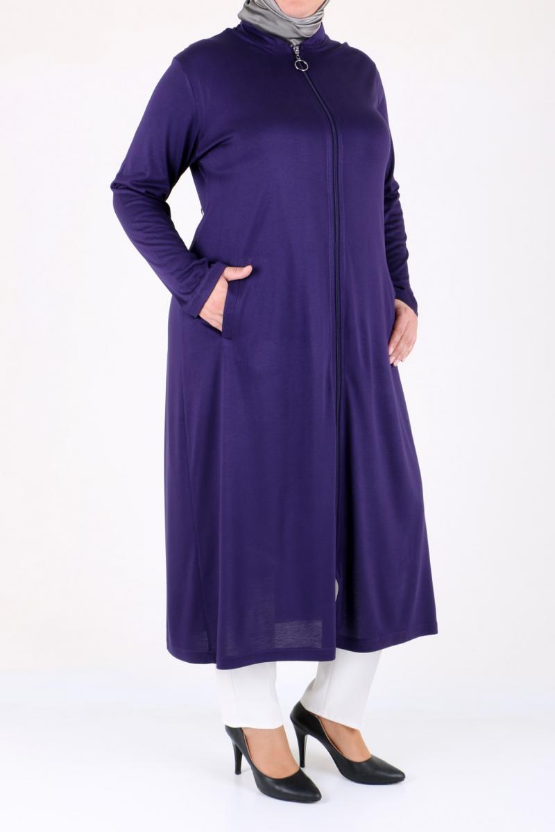 Women's Oversize Purple Begonia Coat