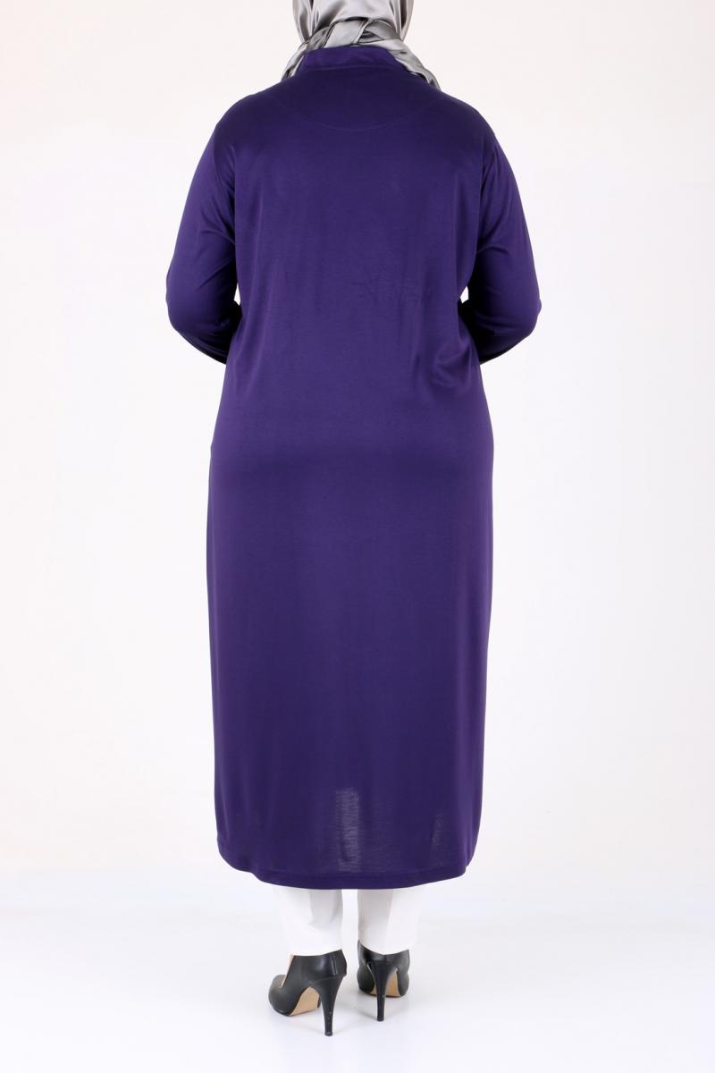 Women's Oversize Purple Begonia Coat