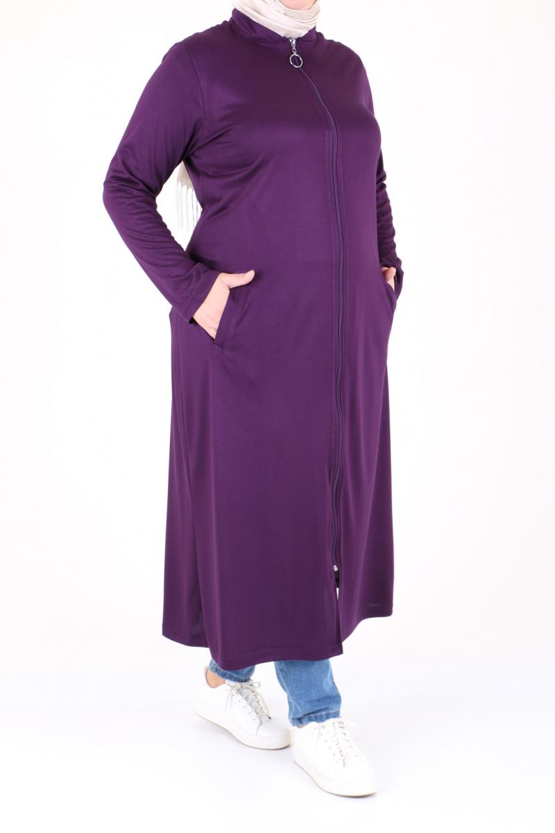 Women's Oversize Damson Begonia Coat