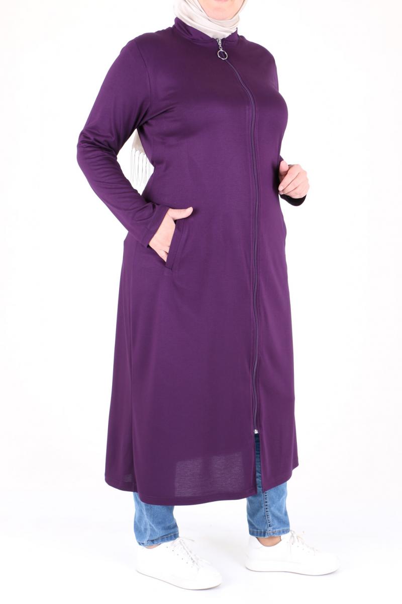 Women's Oversize Damson Begonia Coat