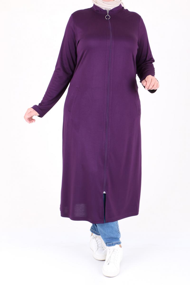 Women's Oversize Damson Begonia Coat