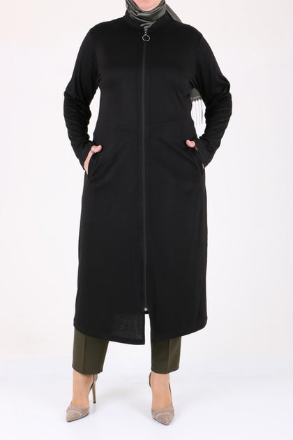 Women's Oversize Black Begonia Coat