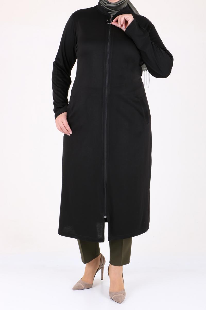 Women's Oversize Black Begonia Coat