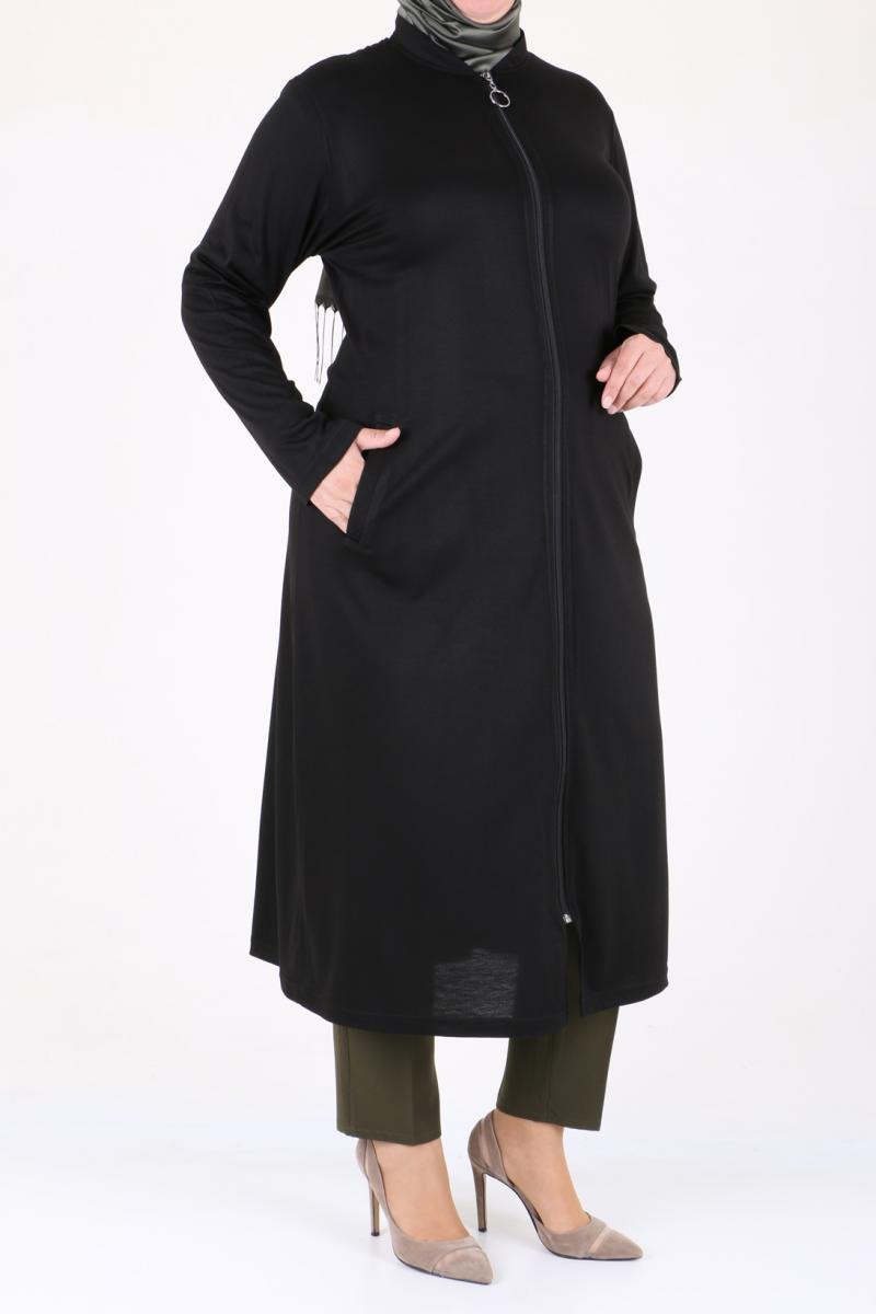 Women's Oversize Black Begonia Coat