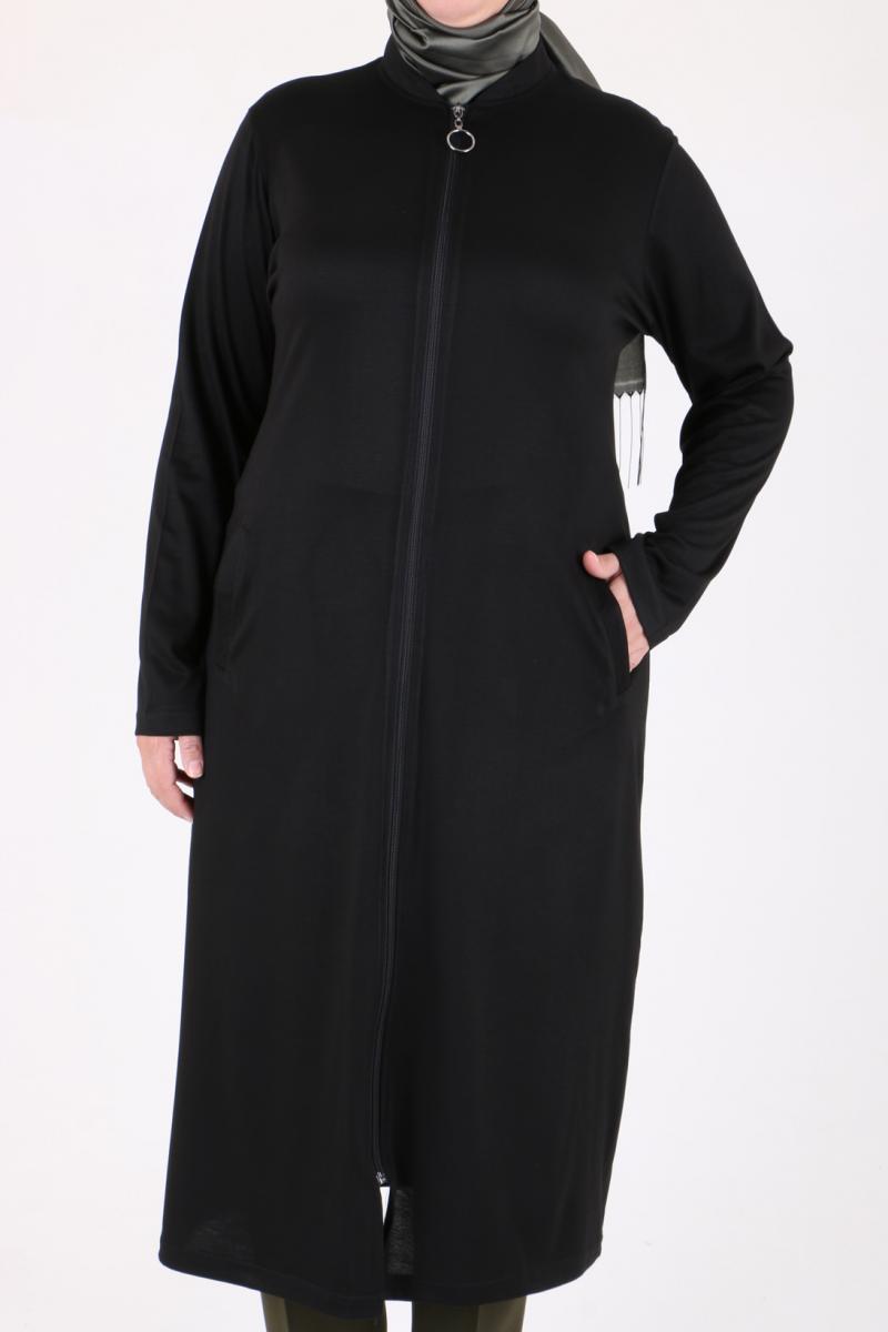 Women's Oversize Black Begonia Coat