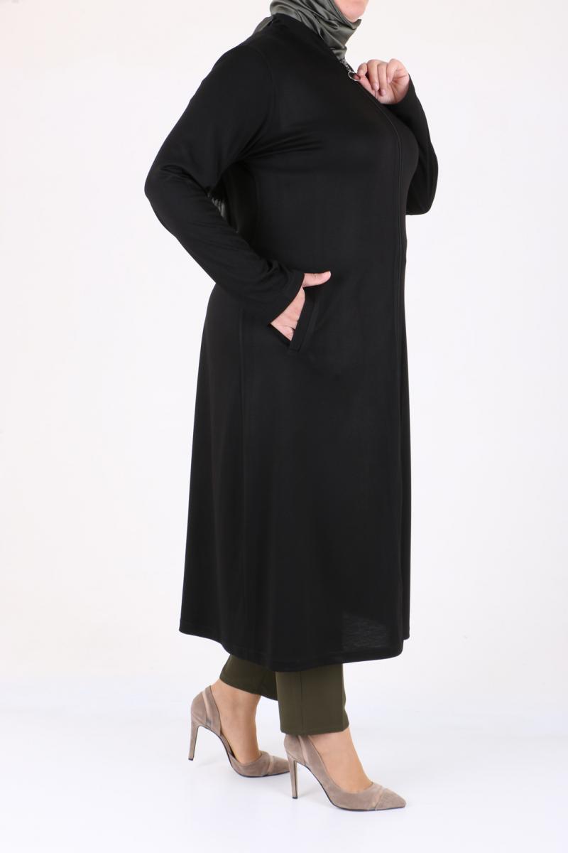 Women's Oversize Black Begonia Coat