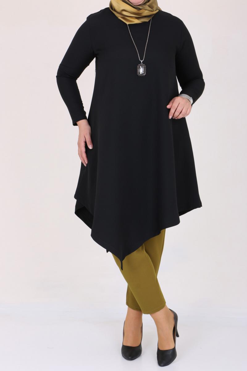 Women's Oversize Black Tunic