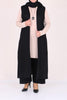 Women's Oversize Black Pants Cardigan Set