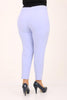 Women's Oversize Buttoned Light Purple Carrot Pants