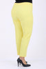 Women's Oversize Buttoned Lemon Yellow Carrot Pants