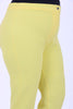 Women's Oversize Buttoned Lemon Yellow Carrot Pants