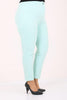 Women's Oversize Buttoned Mint Green Carrot Pants