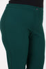 Women's Oversize Buttoned Emerald Green Carrot Pants